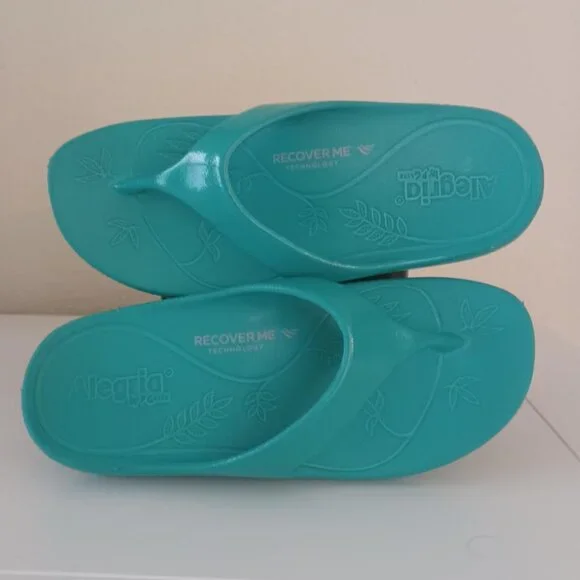 EUC Alegria Recovery Ode Aqua Gloss Sandals US Size 6/6.5 (EU 36) - Picture 9 of 14